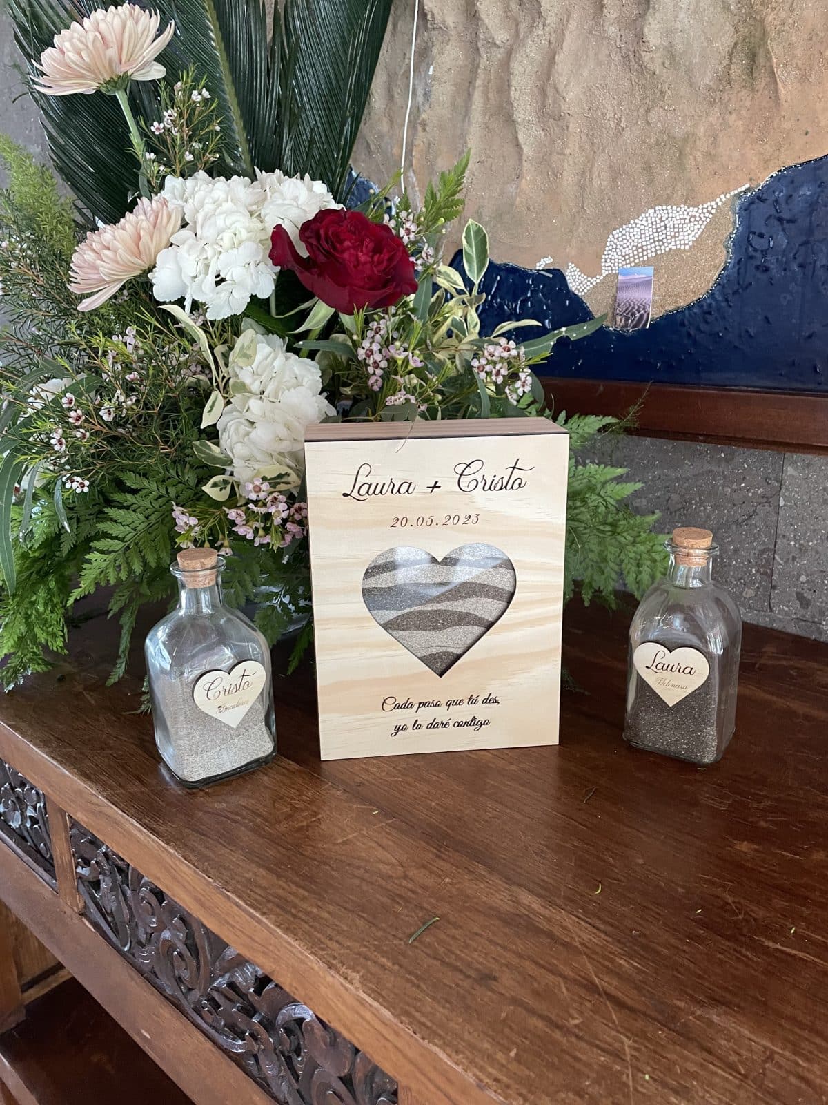 RITUAL DE ARENA MADERA QUE TIERNO PERSONALIZADO CANARIAS LAS PALMAS