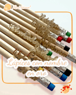 LÁPICES CON NOMBRE GRABADO Y EN RELIEVE QUE TIERNO LAS PALMAS CANARIAS PERSONALIZADO