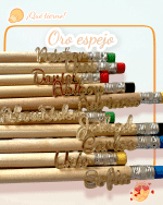 LÁPICES CON NOMBRE GRABADO Y EN RELIEVE QUE TIERNO LAS PALMAS CANARIAS PERSONALIZADO