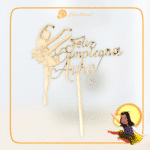 TOPPER PARA TARTA COMUNIÓN BAUTIZO BODA MADERA QUETIERNO FELICIDADES TARTA LAS PALMAS CANARIAS