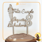 TOPPER PARA TARTA COMUNIÓN BAUTIZO BODA MADERA QUETIERNO FELICIDADES TARTA LAS PALMAS CANARIAS