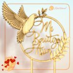 TOPPER PARA TARTA COMUNIÓN BAUTIZO BODA MADERA QUETIERNO FELICIDADES TARTA LAS PALMAS CANARIAS