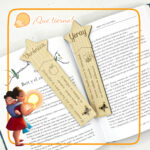 QUE TIERNO MARCAPÁGINA MADERA