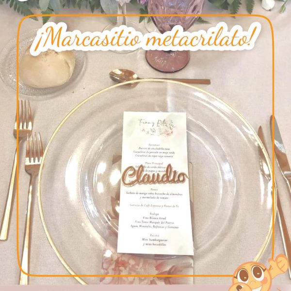 QUE TIERNO MARCASITIOS MADERA METACRILATO PERSONALIZADO CANARIAS LAS PALMAS