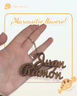 QUE TIERNO MARCASITIOS MADERA METACRILATO PERSONALIZADO CANARIAS LAS PALMAS