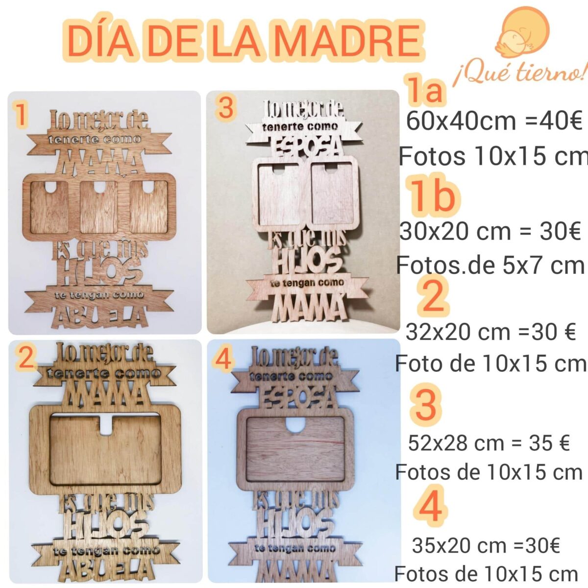 Portarretratos para mamá y abuela