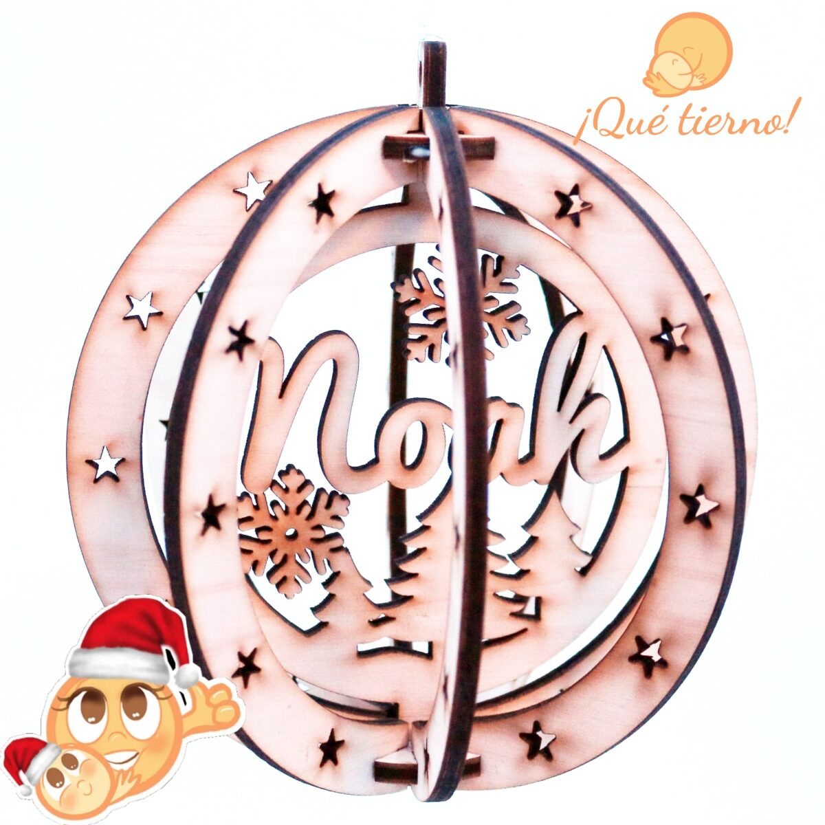 Bolas Navideñas de Madera y metacrilato - Imagen 40