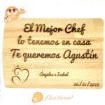 QUE TIERNO LAS PALMAS CANARIAS TABLA DE COCINA PERSONALIZADA MADERA