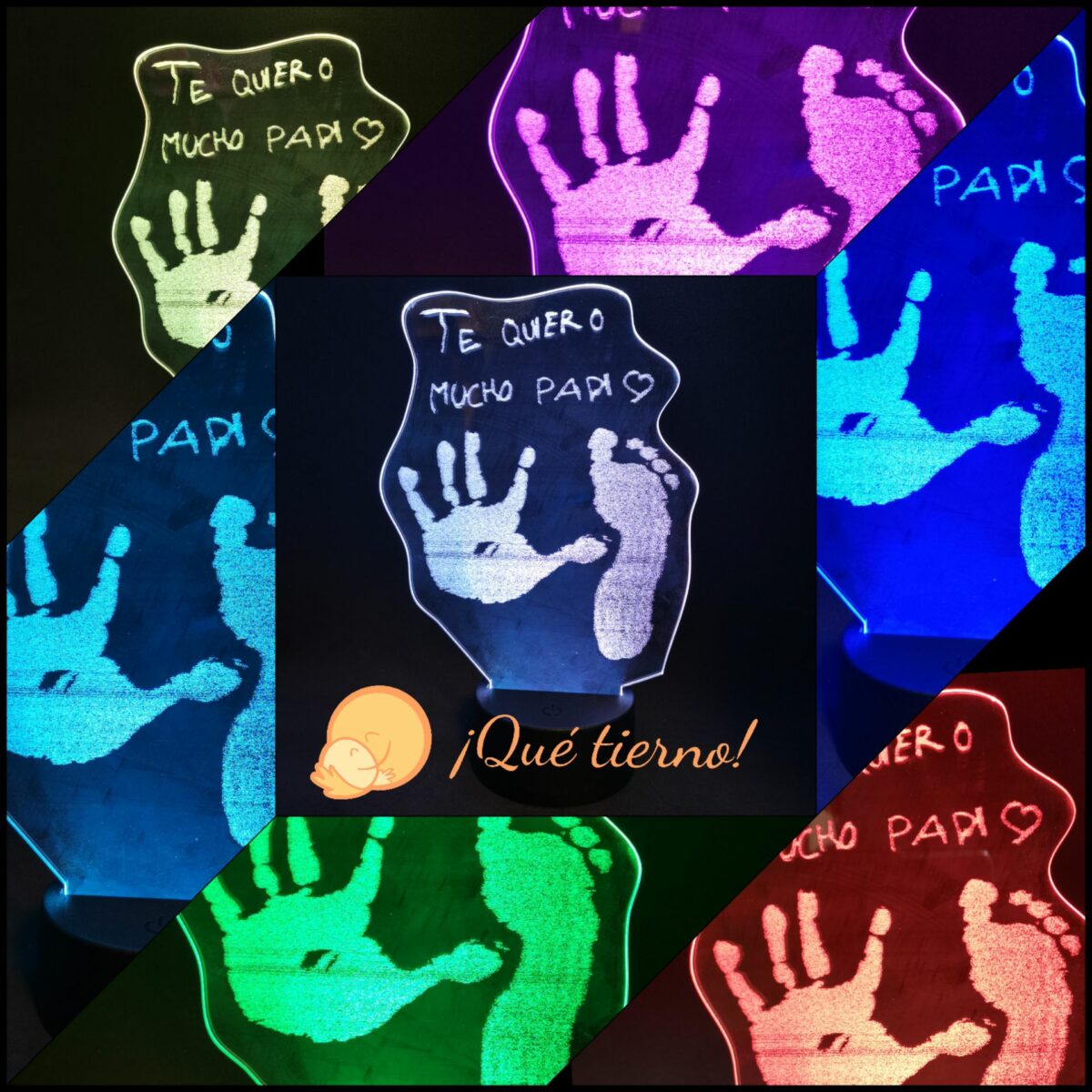 Lámpara personalizada con luz led - Imagen 8