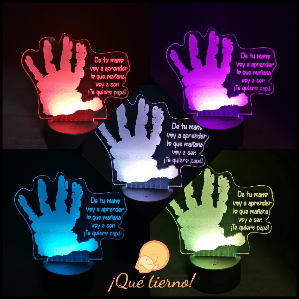 Lámpara personalizada con luz led - Imagen 7