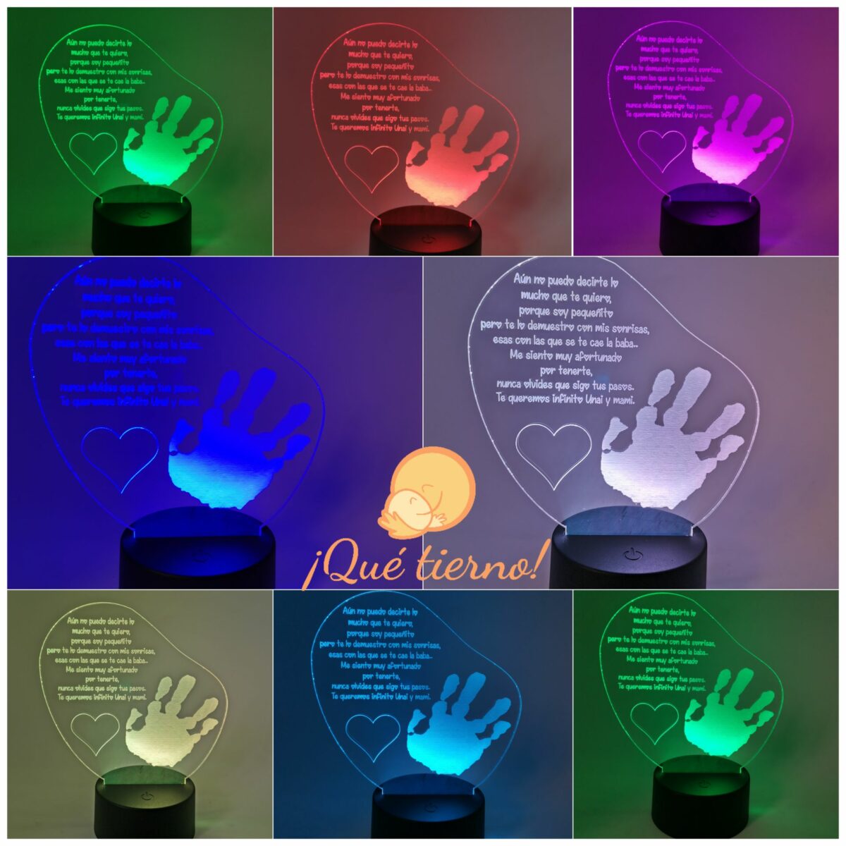 Lámpara personalizada con luz led - Imagen 5