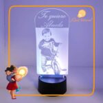 Lámpara personalizada con luz led