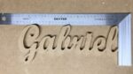 Nombres en madera sin pintar