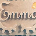 Nombres en madera sin pintar