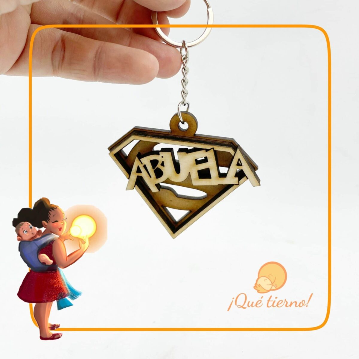 Llavero Súper Mamá y Súper Abuela - Imagen 2