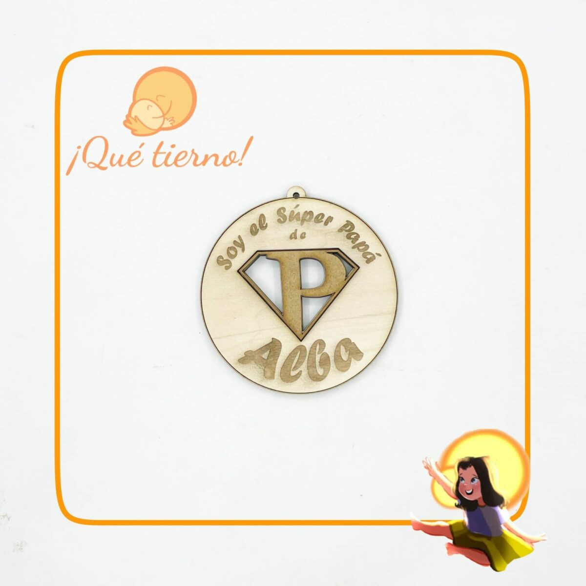 Medalla para Súper Papá y Súper Abuelo - Imagen 3