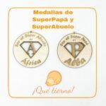 Medalla para Súper Papá y Súper Abuelo