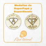 Medalla para Súper Papá y Súper Abuelo