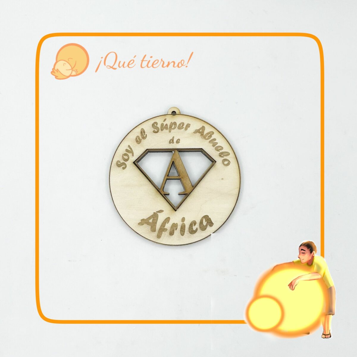 Medalla para Súper Papá y Súper Abuelo - Imagen 2