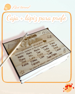 CAJA PROFE MÁS BOLIGRAFO QUE TIERNO CANARIAS LAS PALMAS PEROSNALIZADO MADERA BONITO