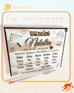 CAJA PROFE MÁS BOLIGRAFO QUE TIERNO CANARIAS LAS PALMAS PEROSNALIZADO MADERA BONITO