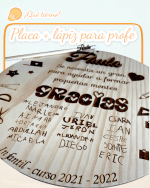 PLACA CIRCULO PROFE REGALO CANARIAS LAS PALMAS QUE TIERNO