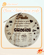 PLACA CIRCULO PROFE REGALO CANARIAS LAS PALMAS QUE TIERNO