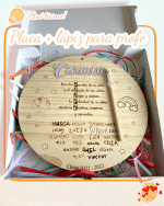 PLACA CIRCULO PROFE REGALO CANARIAS LAS PALMAS QUE TIERNO LILA VIOLETA
