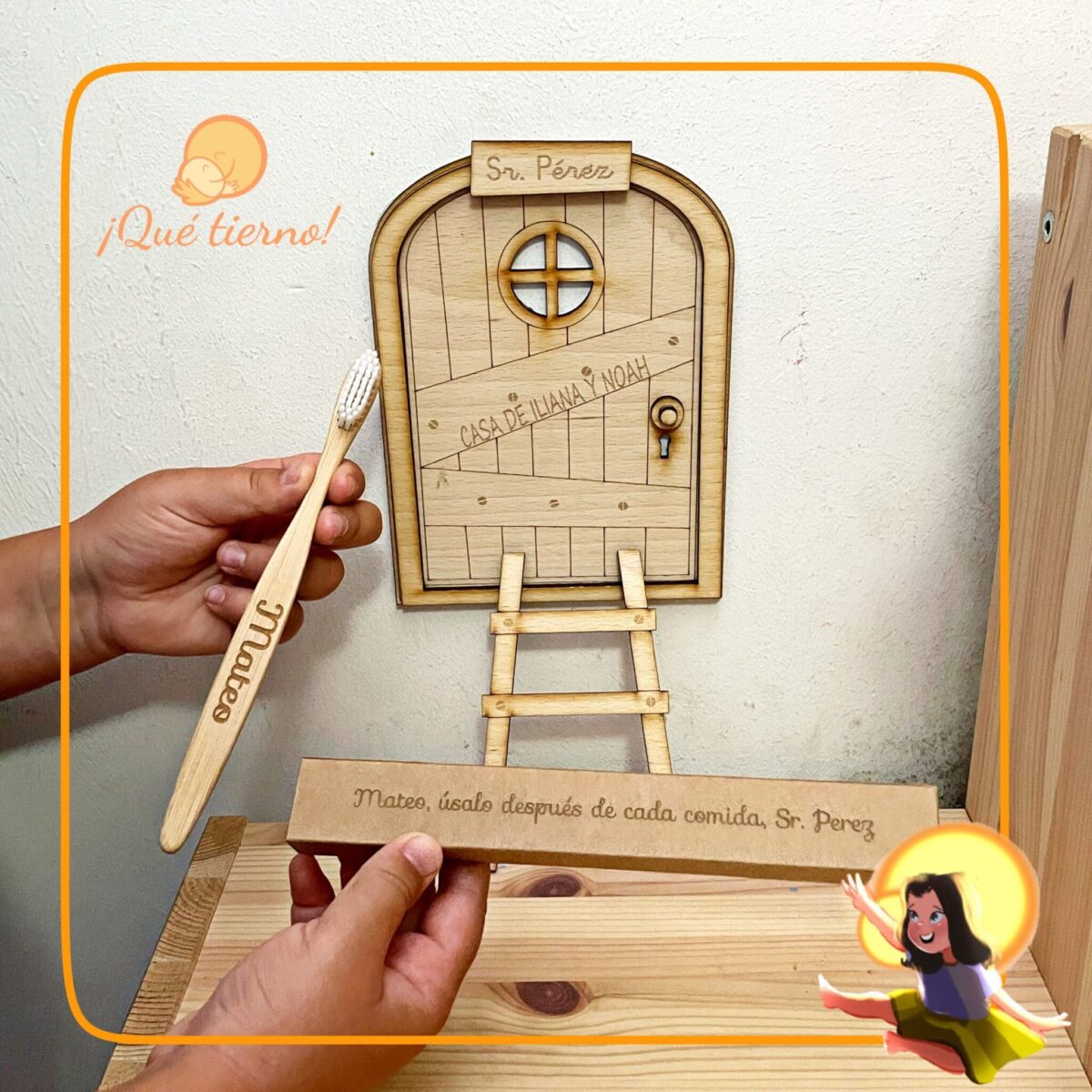 Puerta del Ratoncito Pérez y cepillo de dientes - Imagen 4