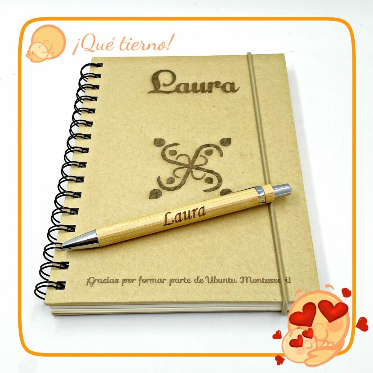 Libreta tapa dura de papel reciclado