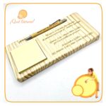 Portaposit y bolígrafo de bambú - Imagen 2