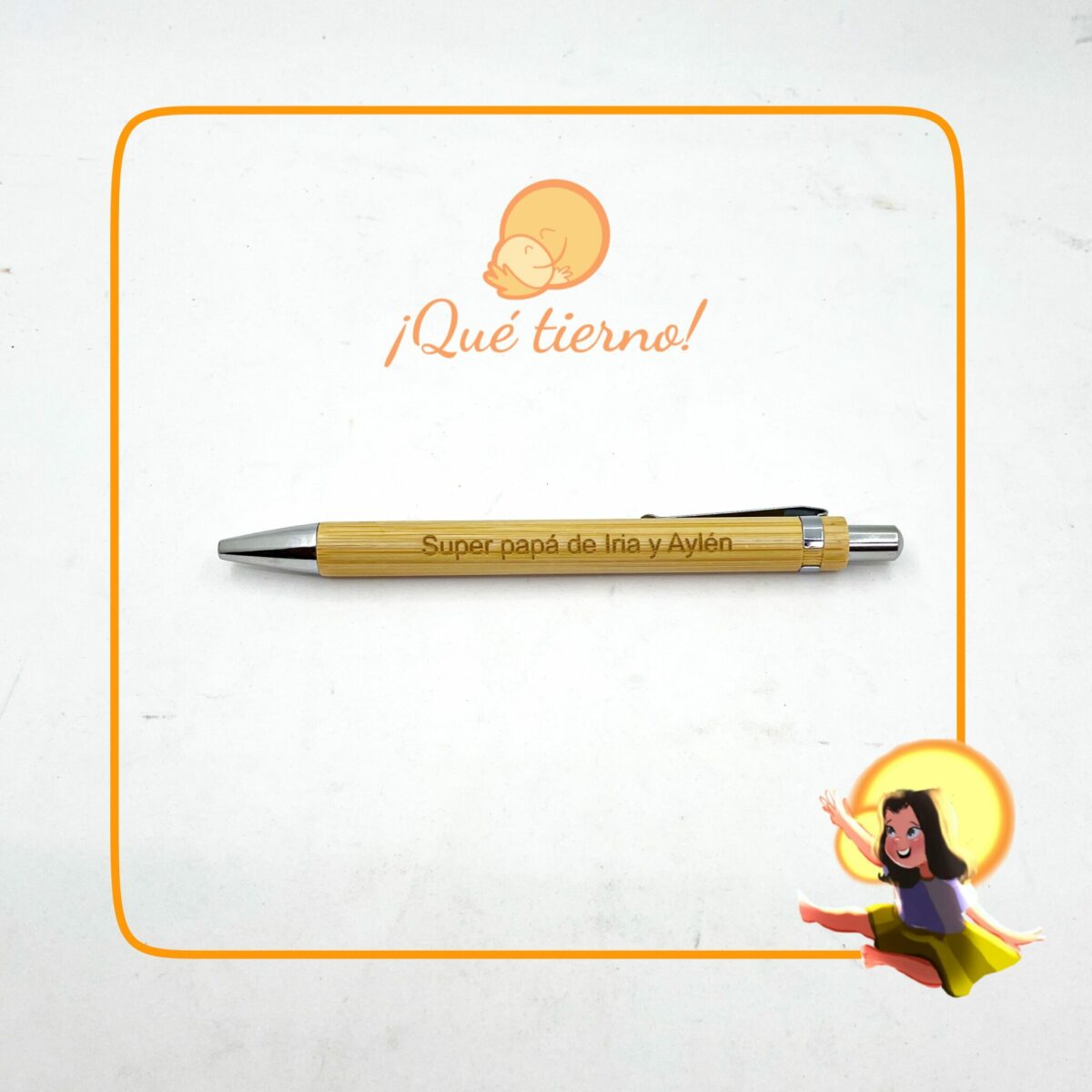 735bdb58-dfab-415d-aeb3-4b536e59dc72 Bolígrafo de bambú ecológico personalizado - Imagen 1