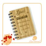 Libreta tapa rígida de bambú pequeña