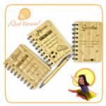 Libreta tapa rígida de bambú pequeña