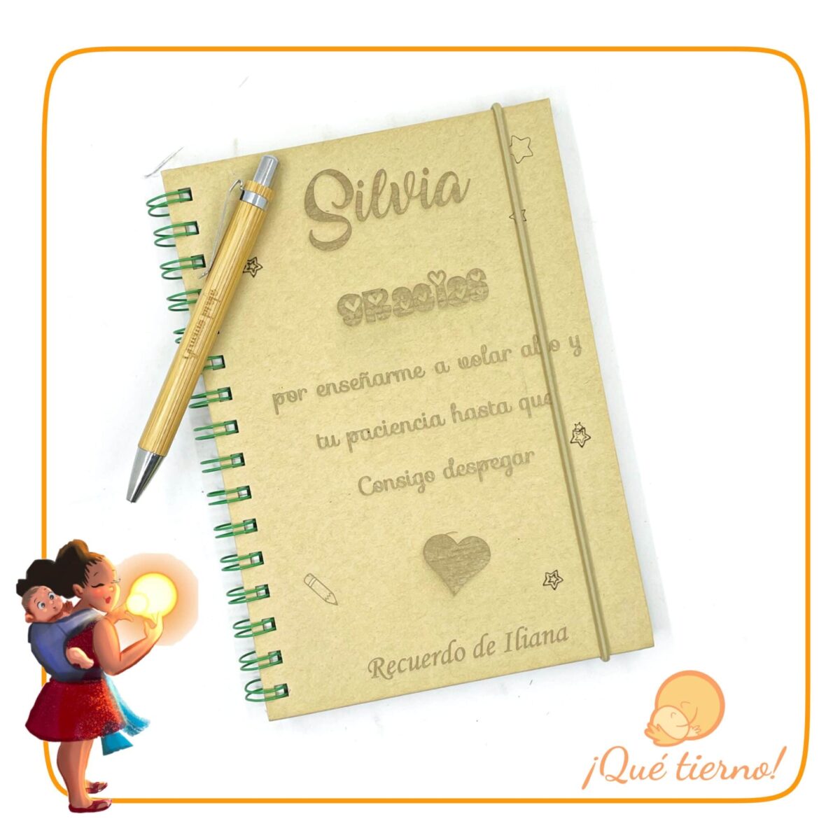 Libreta tapa dura de papel reciclado