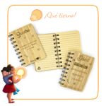 Libreta tapa rígida de bambú pequeña