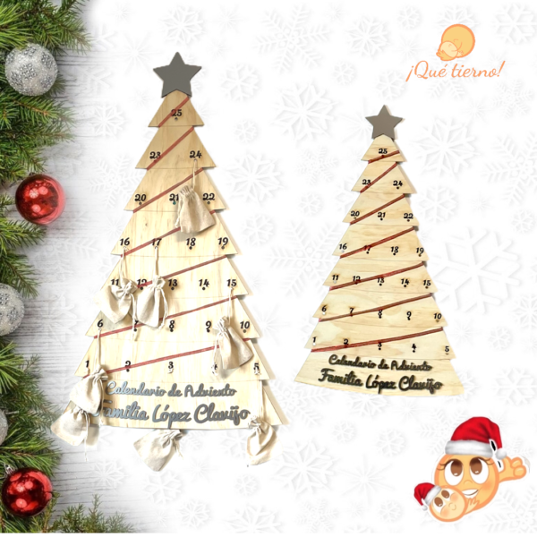 calendario de adviento pared