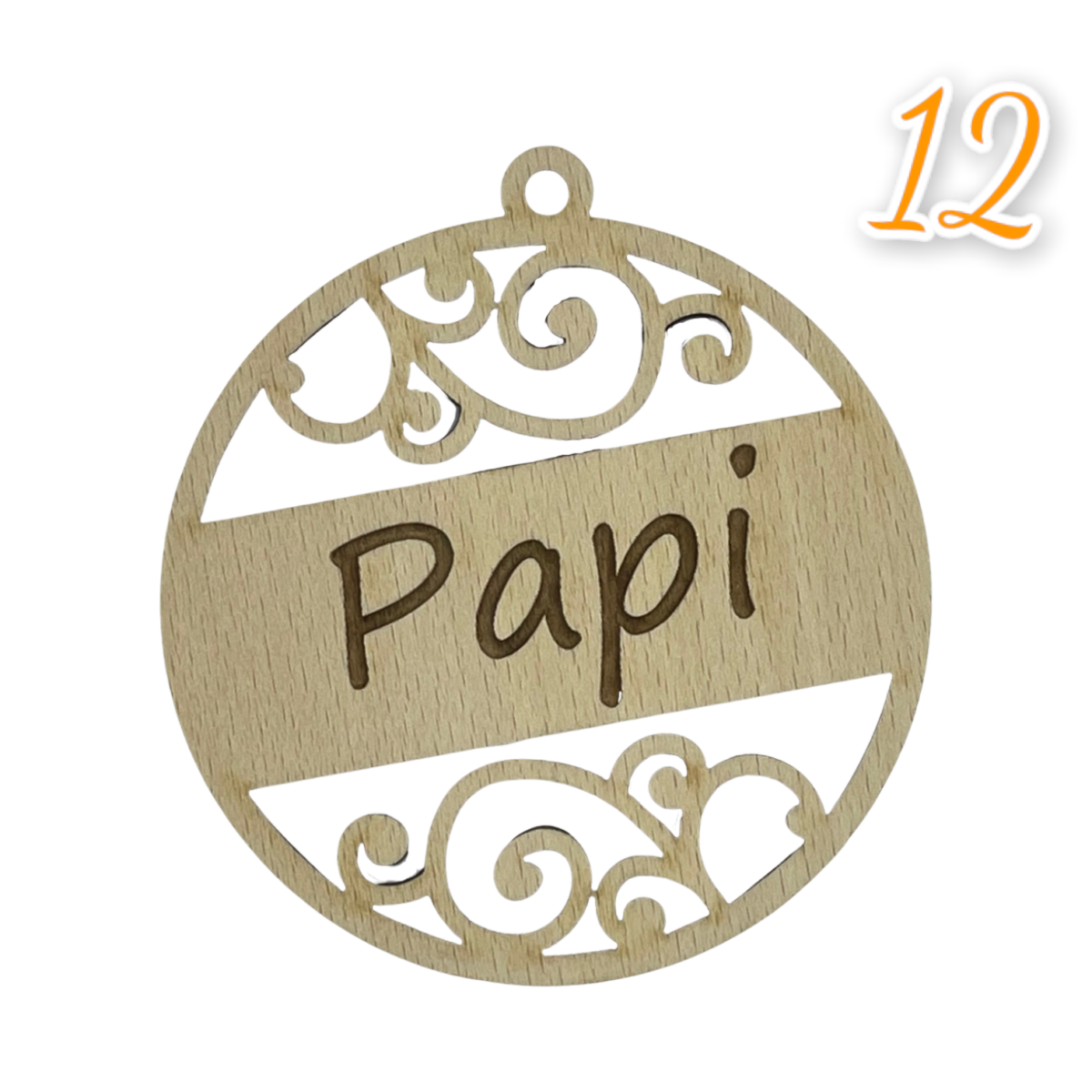 Bolas Navideñas de Madera y metacrilato - Imagen 14