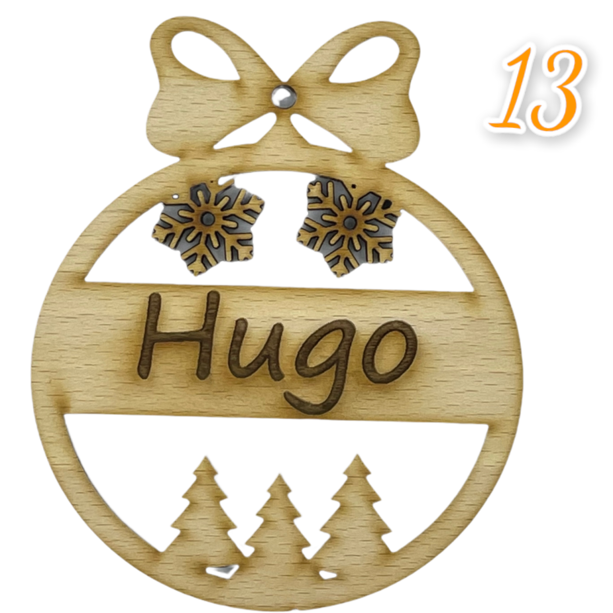 Bolas Navideñas de Madera y metacrilato - Imagen 15