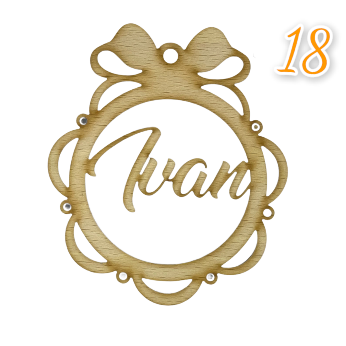 Bolas Navideñas de Madera y metacrilato - Imagen 20