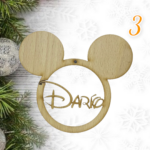 QUE TIERNO - BOLAS MADERA NAVIDAD PERSONALIZADO BOLA NOMBRE CANARIAS LAS PALMAS