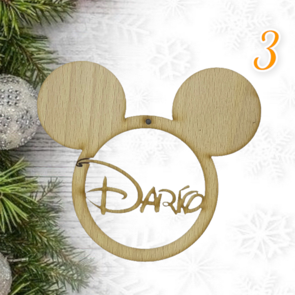 QUE TIERNO - BOLAS MADERA NAVIDAD PERSONALIZADO BOLA NOMBRE CANARIAS LAS PALMAS