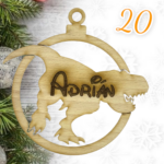 QUE TIERNO - BOLAS MADERA NAVIDAD PERSONALIZADO BOLA NOMBRE CANARIAS LAS PALMAS