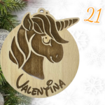 QUE TIERNO - BOLAS MADERA NAVIDAD PERSONALIZADO BOLA NOMBRE CANARIAS LAS PALMAS