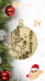 QUE TIERNO - BOLAS MADERA NAVIDAD PERSONALIZADO BOLA NOMBRE CANARIAS LAS PALMAS