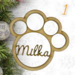 QUE TIERNO - BOLAS MADERA NAVIDAD PERSONALIZADO BOLA NOMBRE CANARIAS LAS PALMAS