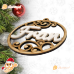 Bolas Navideñas de Madera y metacrilato