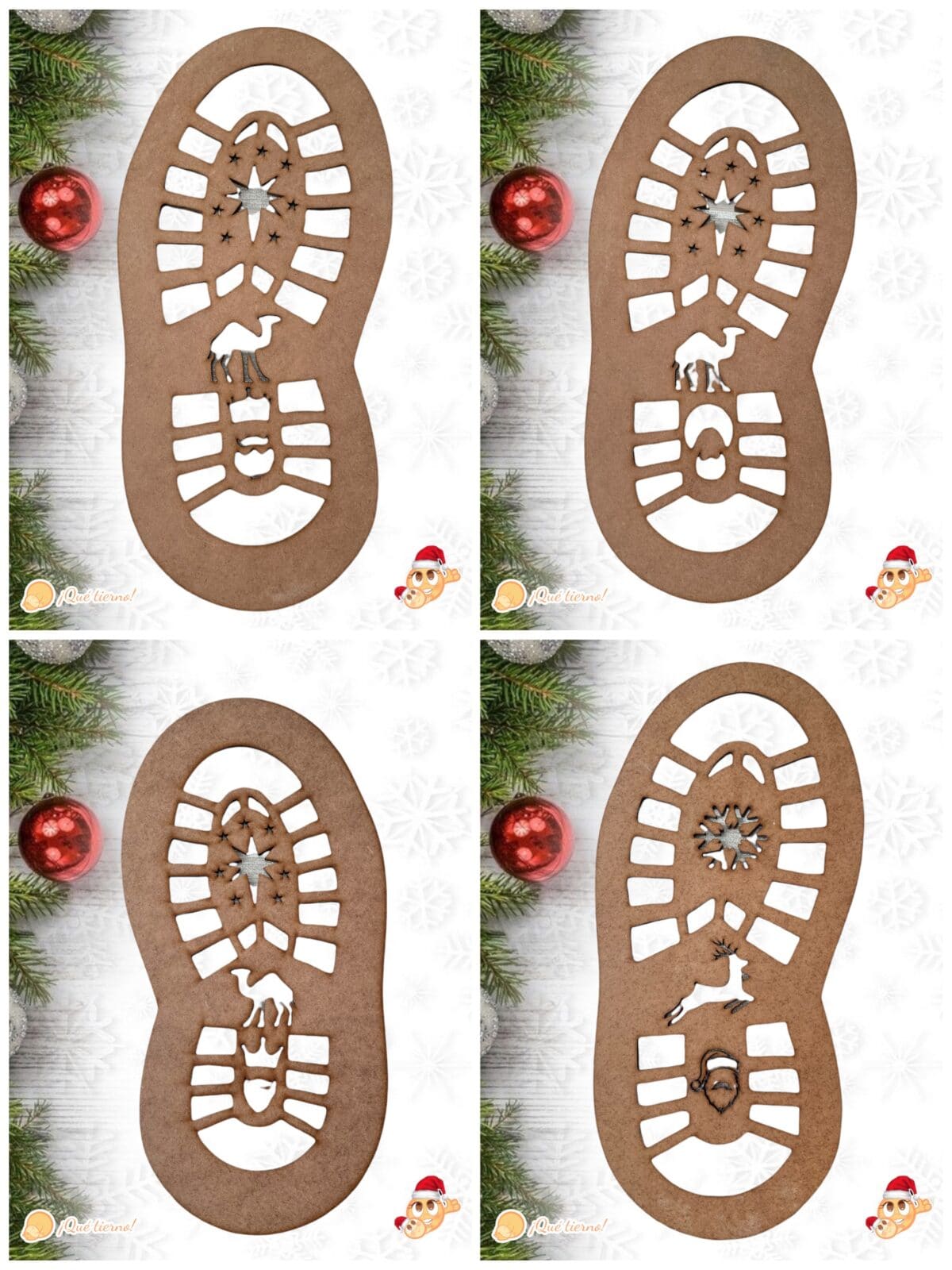 huellas papa noel y reyes magos