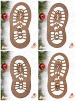 huellas papa noel y reyes magos