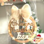 QUE TIERNO - BOLAS NAVIDAD SUPERPROFE SUPER PROFE MADERA LAS PALMAS CANARIAS MI PRIMERA NAVIDAD